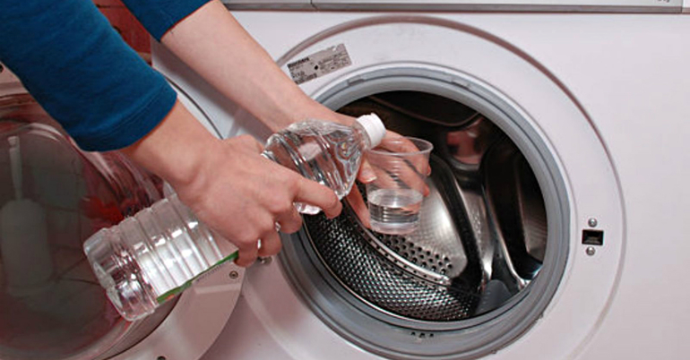 Столовый уксус для чистки стиральной машины