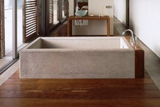 ванна из бетона