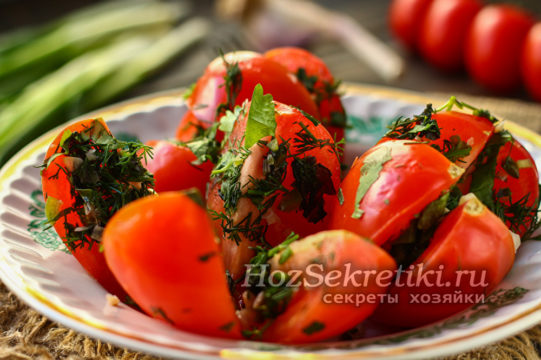 помидоры по-армянски готовы
