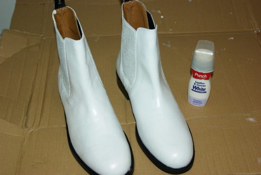 как красить белую обувь